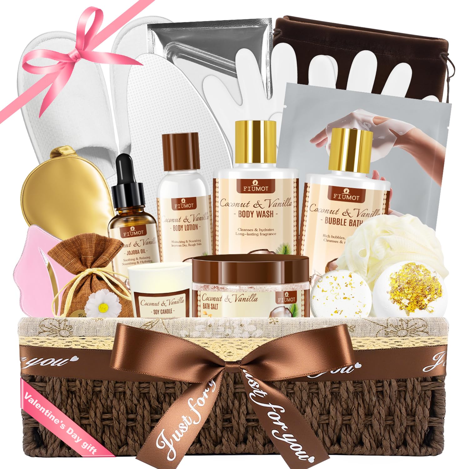 21 Piece Coconut and Vanilla Bath and Body Gift Set